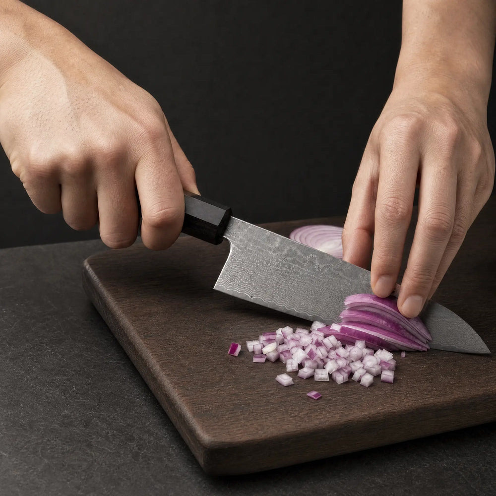 Damascus-Pattern Chef's Knife 8", view 3