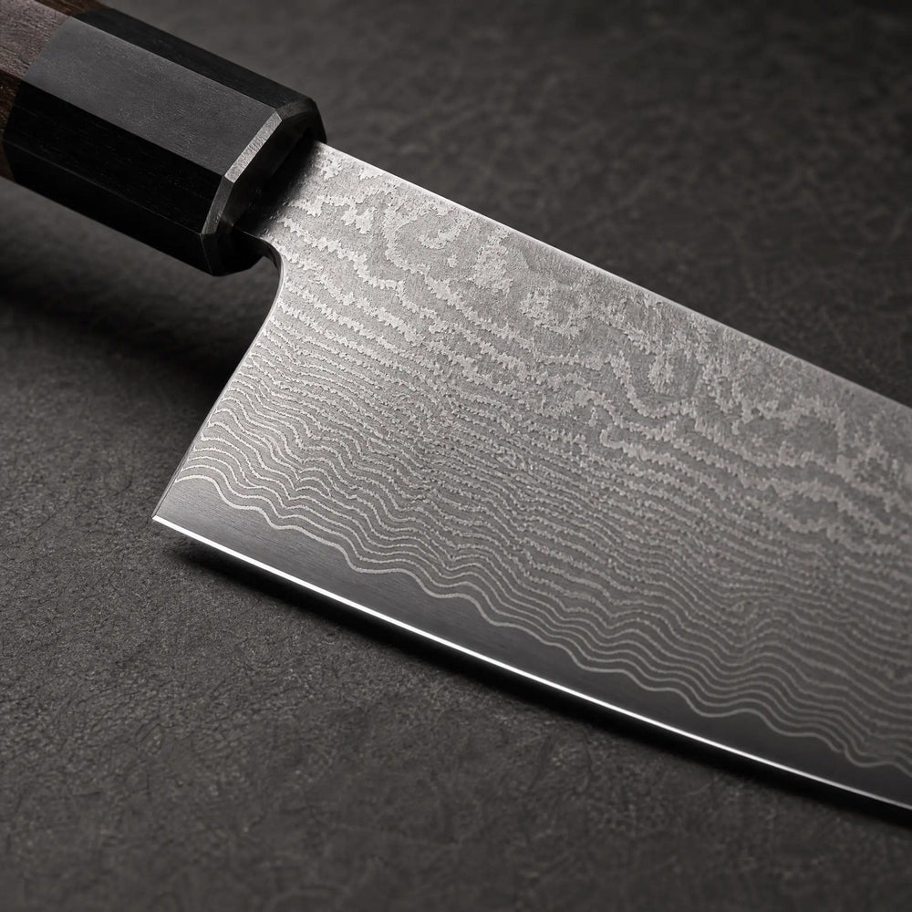 Damascus-Pattern Santoku 7", view 2