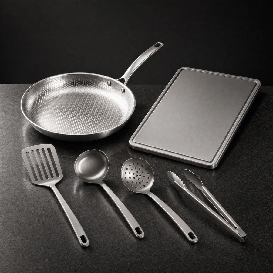 Starter Set: 11" Pan, Lid, Board and Utensils