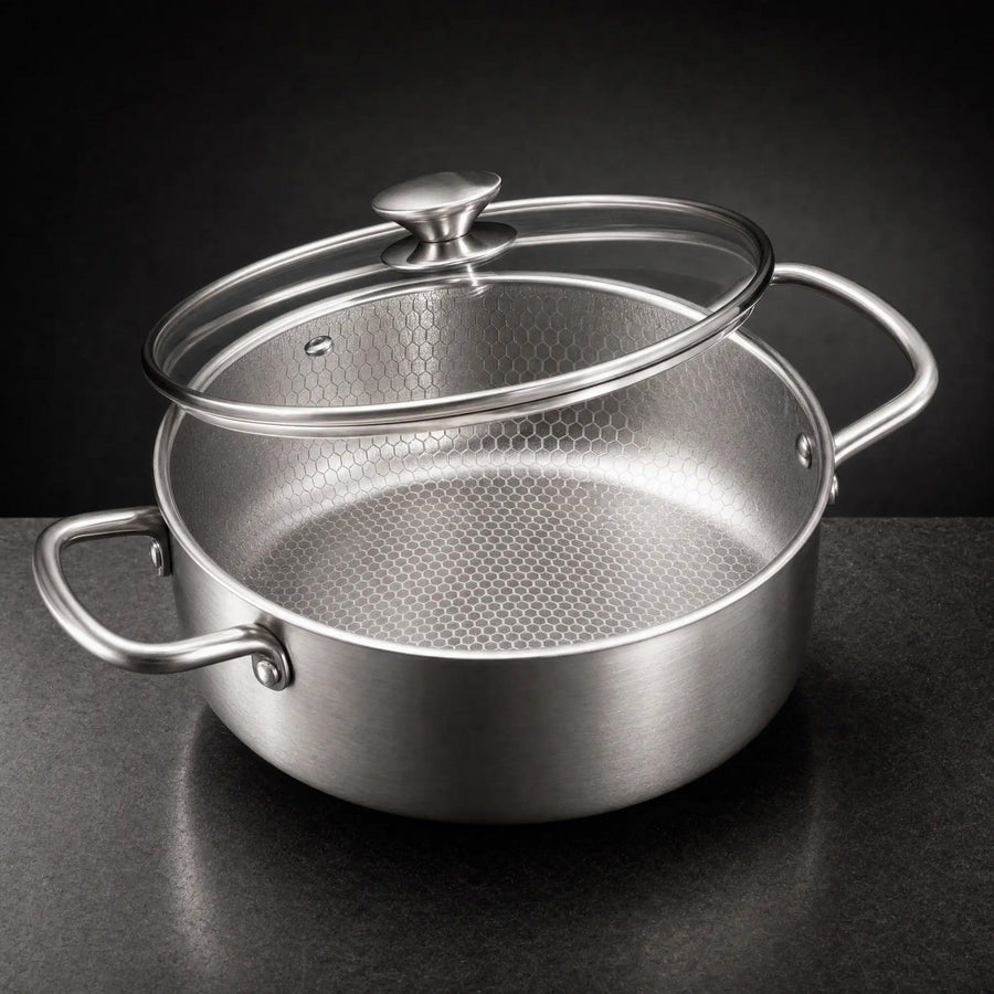 Stock Pot 9.5" with Glass Lid